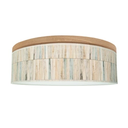 Josefina Ceiling Lamp Incl. 1xLED Integrated 1650lm 2700K 18W Stained Pine Brown/Multicolor Wallpaper Shade 4015111010492