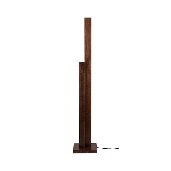 Manhattan Floor Lamp 2xLED 24V Integrated 3500lm 3000K 37,5W Walnut Beech Wood/Black Fabric Cable with Touch Dimmer 6482976