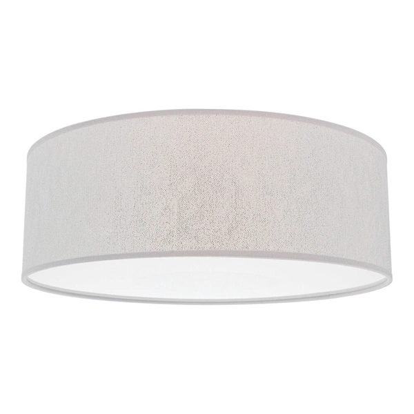 Prata Ceiling Lamp 3xE27 Max.25W White Metal/Silver Fabric Shade 95728270