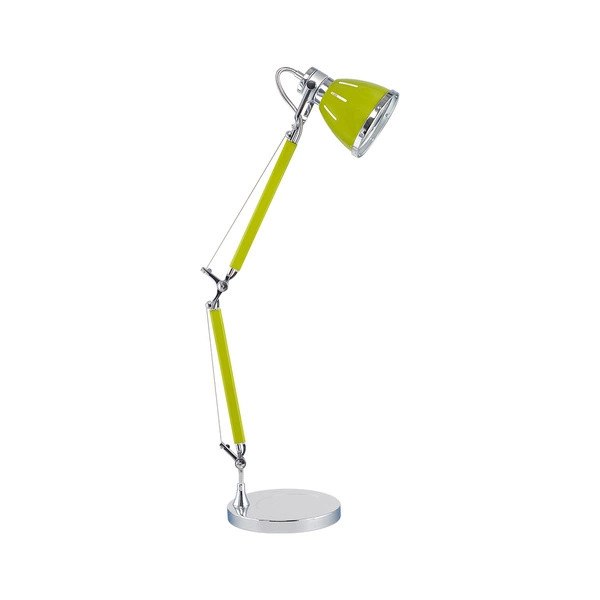 Lampa biurkowa, wysoka z regulacją, zielona JERONA 86cm 7050109