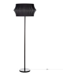 Lotus Lampa Podłogowa 1xE27 Max.60W Czarny/Czarny PVC/Antracyt 124630104