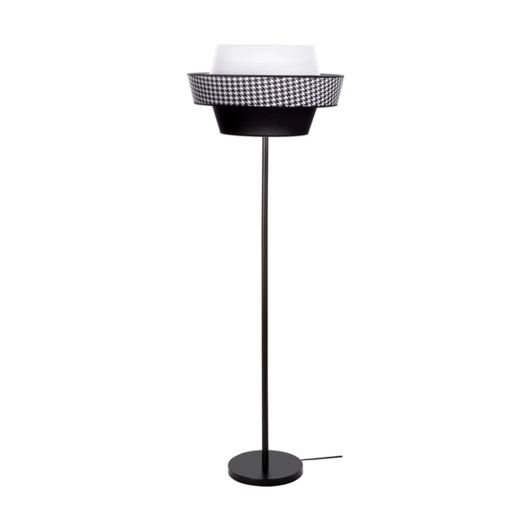 Preto Pepito Floor Lamp1xE27 Max.60W Black/Black/Houndstooth-Black-White 12340104