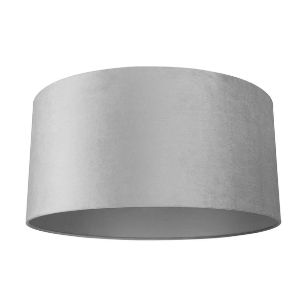 Lampshade Cylinder E27 H40 Gray Velvet A1073