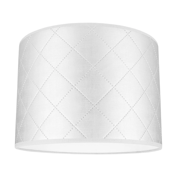 Lampshade Cylinder E27 H30 Silver Synthetic Fabric A0934