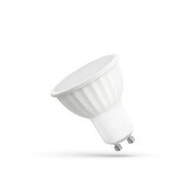 Żarówka LED GU10 230V 9W SMD Ciepła 3000K Z MLECZNĄ SZYBKĄ BIAŁA SPECTRUM