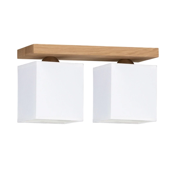 Inger Ceiling Lamp 2xE27 Max.25W Oiled Oak/White 2284274