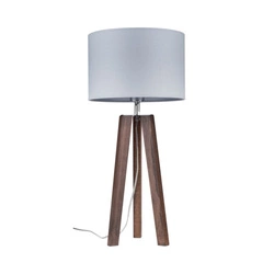 Lotta Table Lamp 1xE27 Max.60W Walnut/Transparent PVC/Grey 94302076