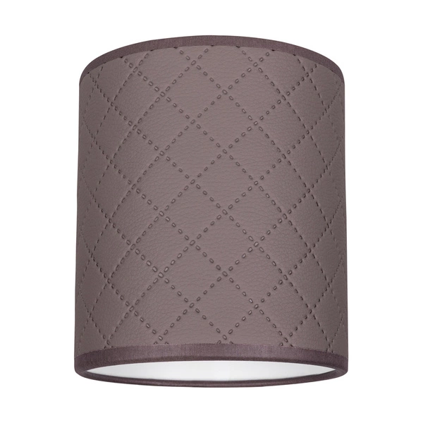 Lampshade Cylinder E27 H20 Gray-Brown Fabric A0979