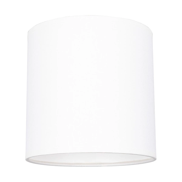 Lampshade Cylinder E27 H25 White Fabric A0585