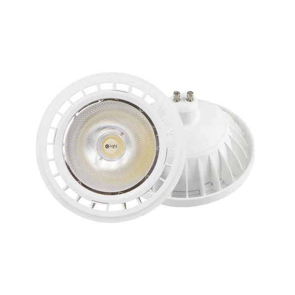 Żarówka LED AR111/ GU10 6W barwa ciepła 3000K / Biała AR3871