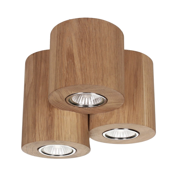 Wooddream Round Ceiling Lamp 3xGU10 Max.6W Oiled Oak 2066374