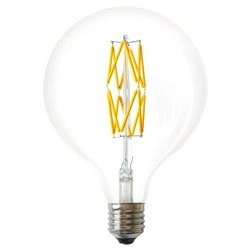 FILAMENT LED bulb E27 6W warm 1800K sphere G125