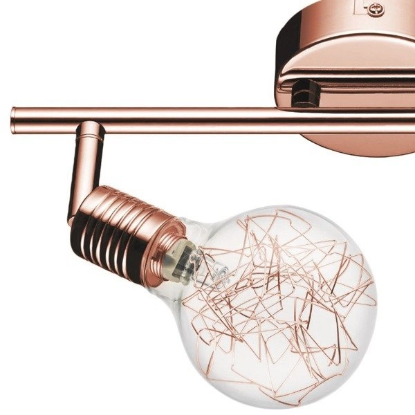 Bulbs Ceiling Lamp Incl. 2xG9 Max.28W Copper Metal/Transparent Glass 2507213