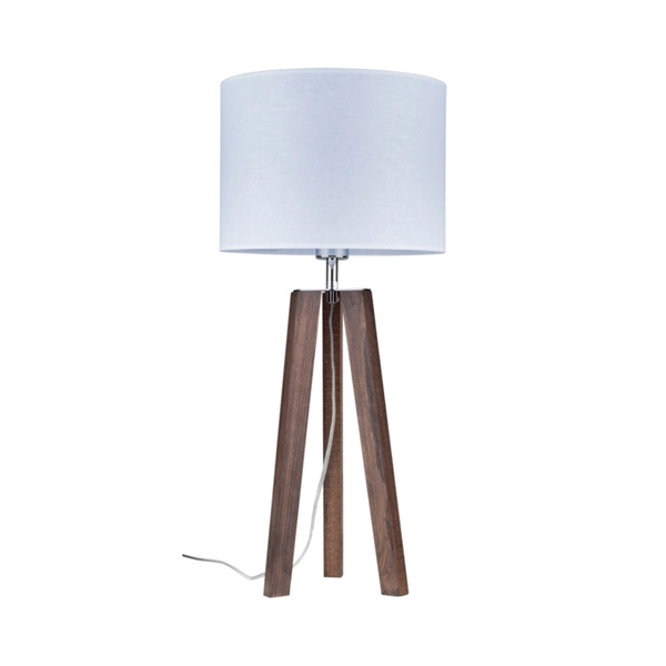 Lotta Table Lamp 1xE27 Max.60W Walnut/Transparent PVC/White 94301076