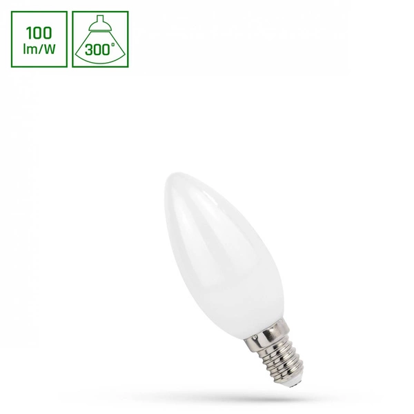 LED ŚWIECOWA E-14 230V 4W COG WW WHITE SPECTRUM