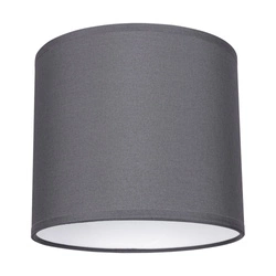 Lampshade Cylinder E27 H20 Anthracite Fabric A0010