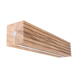 Riflet Wall lamp 2xLED 24V Int.12W Oiled Oak/Black Profile with Touch Dimmer 2027412200000