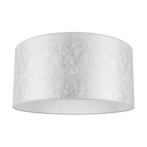 Lampshade Cylinder E27 H20 Silver Fabric A1308