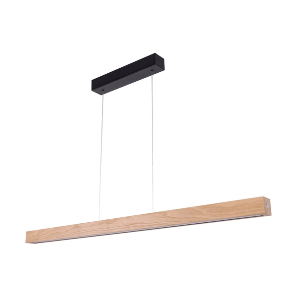 Leon Pendant Lamp 3xLED 24V Int. 54W Black/Oiled Oak with Touch Dimmer/Rollizug (1200mm) 1037401800000