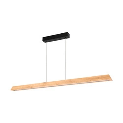 Derott Hanging Lamp 3xLED 24V Inkl. 42W Black/Oiled Oak with Touch Dimmer/Rollizug (1150) 1037414400000