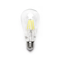 Filament LED bulb E27 ST64 4W cold 6500K