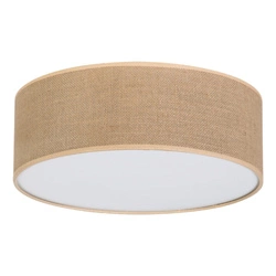 Jute Ceiling Lamp 3xE27 Max.25W White/Beige 47923802