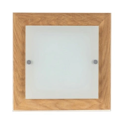 Finn Wall Lamp 1xLED Integrated 1200lm 2700K 14W Oiled Oak/White-Transparent Glass 4022974