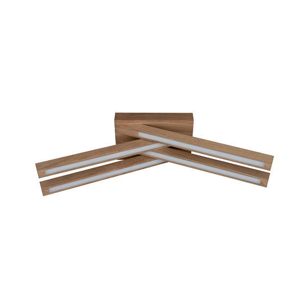 Linus Crossed Ceiling Lamp 4xLED 24V Integrated 18W Oiled Oak 2246474