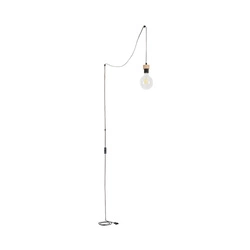 Drewniana lampa wisząca Clarte 1xE27 Max.60W Dąb olejowany/Czarny metal/Czarny kabel z tkaniny 34814104