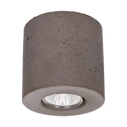 Concretedream Okrągła Lampa Sufitowa 1xGU10 Max.6W Szary Beton 2066136