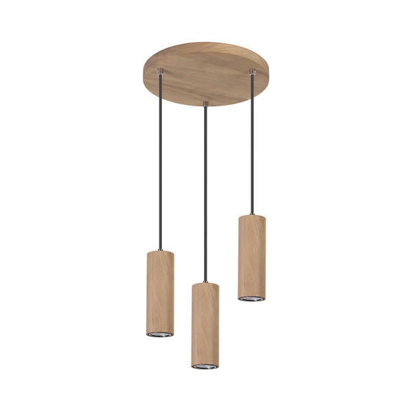 Pipe Pendant Lamp Incl. 3xGU10 LED 5W Oiled Oak/Anthracite 1551374R