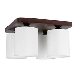 Jenta Lampa Sufitowa 4xE27 Max.25W Orzech/Biały 8512476