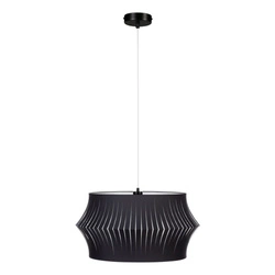 Lotus Pendant Lamp 1xE27 Max.60W Black/Transparent PVC/Anthracite 15630104