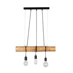 Trabo Short Pendant Lamp 3xE27 Max.60W Stained Pine/Black 68304304