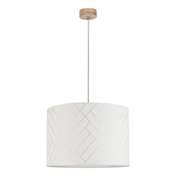 Punto Pendant Lamp 1xE27 Max.60W Oiled Oak/Transparent PVC/Multicolor 164940174