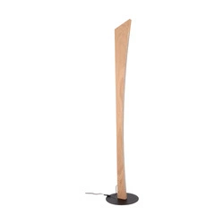 Ziad Floor Lamp 1xLED 24V Int.18.5W Black/Oiled Oak with Touch Dimmer 6017401900000