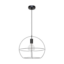 Casa Palla Pendant Lamp 1xE27 Max.60W Black/Black PVC 17849104