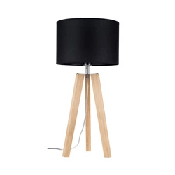 Lotta Table Lamp 1xE27 Max.60W Oiled Oak/Transparent PVC/Black 94303074