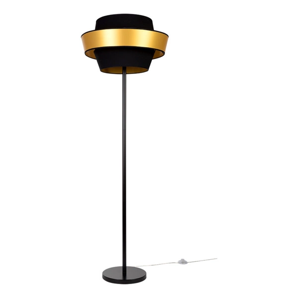 Preto Gold Lampa Podłogowa 1xE27 Max.60W Czarny/Czarny-Złoty 12330104