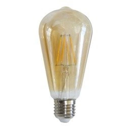 Żarówka FILAMENT LED E27 6W ciepła 2700k ST64 łezka GOLD