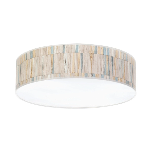 Kairo Ceiling Lamp Incl. 1xLED Integrated 2600lm 2700K 30W White Metal/Multicolor Wallpaper Shade 4010211110398