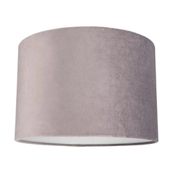 Lampshade Cylinder E27 H35 Gray Velvet A0594