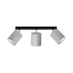 Mateo Ceiling Lamp 3xE27 Max.25W Black Metal/Beige Wallpaper 87800304