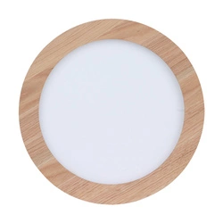 Vivica Round Ceiling Lamp 1xLED Integrated 36W Oiled Oak/White/Remote Cn/atrol 2088215