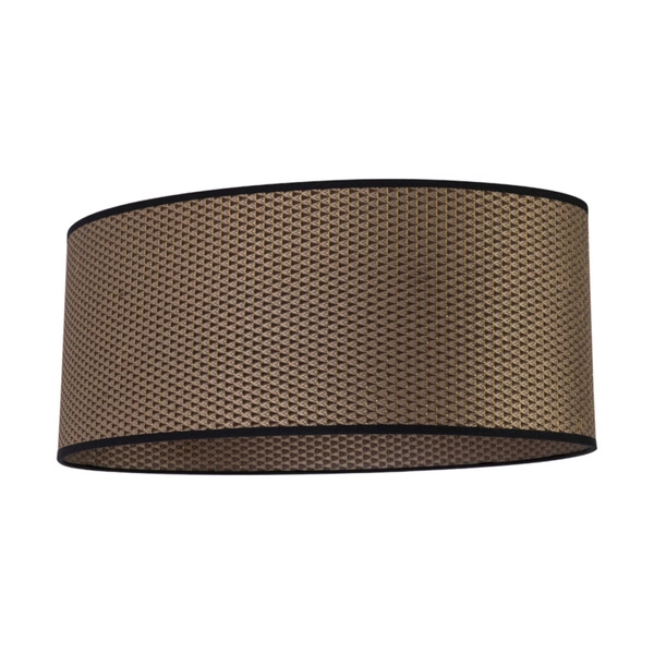 Lampshade Oval 1xE27 H20 Brown/Black/Gold L520/W340 H240 A1538