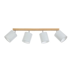 Aprillia Ceiling Lamp 4xE27 Max.25W Oiled Oak/Gray Fabric Shade 56745474