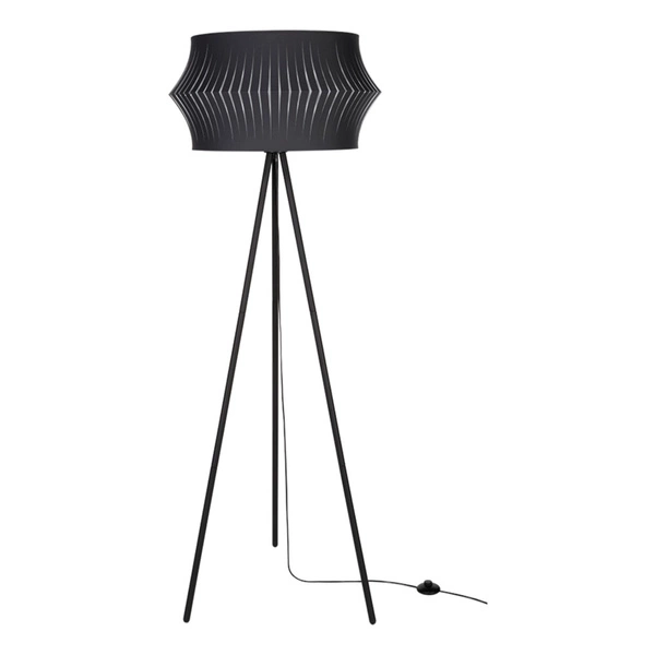 Lotus Floor Lamp 1xE27 Max.40W Black/Black PVC/Anthracite 74163004