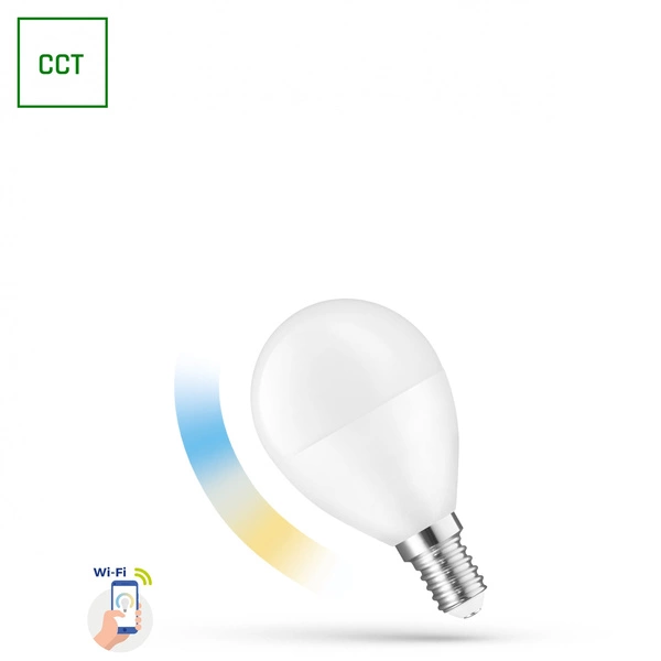 Żarówka LED KULKA 5W E-14 230V CCT WI-FI/BT SMART