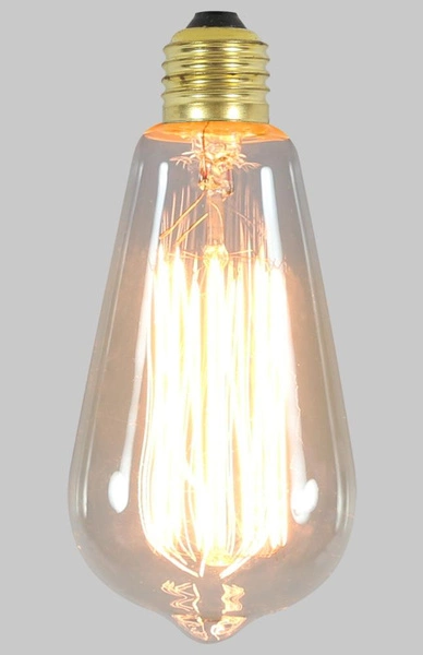 DECORATIVE BULB EDISON E27 60W CLEAR GLASS