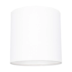 Lampshade Cylinder E27 H25 White Fabric A0585